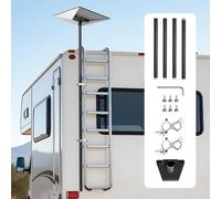 VornixorSarlshop-Support Starlink Gen 3 d'Échelle de Camping-car, Montage à Angle Réglable 360°, avec Kit d'Accessoires de Montage, Adaptateur d'Échelle Extra-long en Acier Robuste, Compatible Gen 3
