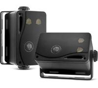 VornixorSarlshop-Système d'Enceinte Mini Boîte 3 Voies - Haut-parleurs Marine étanches de 8.9cm et 200 Watts - Utilisation Intérieure et Extérieure - sur un Bateau, Piscine ou sur la Terrasse - Noir