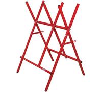 VornixorSarlshopChevalet de Sciage en Acier, Repliable et Ajustable, Bûches de 27 cm de Large Maximum (584145)