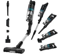 VornixorSarlshopHF1 Plus Aspirateur Balai sans Fil Puissant Léger Tube Flexible165 W, Brosse Anti-emmêlement, Multi-sols Eclairage LED, Mode Turbo, Brosse Animal, Batterie Amovible, Position Parking