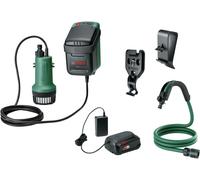 VornixorSarlshopPompe submersible Bosch GardenPump 18 V-2000 (avec batterie 18 V et chargeur, portée jusqu'à 25 m)