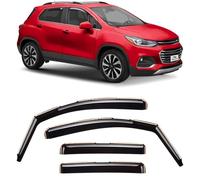 Voron Glass in-Channel Extra Durable Rain Guards for Chevrolet (Chevy) Trax 2014-2023/Buick Encore 2013-2023, Window Deflectors, Vent Window Visors, 4 Pieces - 220120