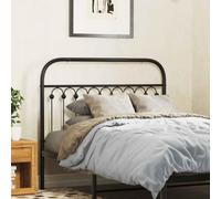 Vorpalize Tête de lit de rechange en métal noir, 107 cm, pour cadre de lit, chambre à coucher, dossier stable, design moderne, durable, convient pour cadre de lit de 112 x 3 x 100 cm, avec kit de