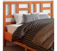 Vorpalize Tête de lit en pin massif marron ciré 180 cm avec pieds stables et grain rustique pour une lecture confortable et un sommeil détendu
