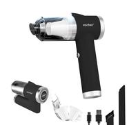 KitchenCook – Aspirateur à main pliable sans fil Vortex CRC90 Black6 – 4500 Pa, LED intégrée, 30 min