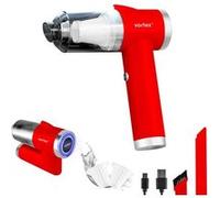 Vortex - Crc90 Red - Aspirateur à Main Sans Fil Pliable Avec Led Et Accessoires