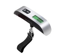 Vortex DS102 Argent Bagage électronique à zéro et Tara 50 kg 110 lb Indicateur de batterie faible et de surcharge Interrupteur tactile Échelle d'affichage LCD