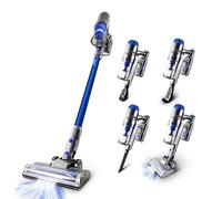 Vortex F26 - Aspirateur Balai sans Fil 265W, Aspiration Puissante ≥24 kPa, Autonomie 45 Min, Aspirateur à Main Détachable, Filtration Cyclonique HEPA, Brosse LED, Silencieux - Gris
