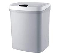 Vortex PD-6008 Poubelle intelligente brevetée sans contact avec capteur de mouvement silencieux à induction infrarouge AA à cellules sèches, 1,5 L respectueux de l'environnement ABS PP plastique gris