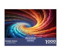 Vortex Puzzles Divertissement Créatif Activités Familiales Stimulantes 1000 Stukjes Colorful Spiral Casse-tête Qualité Premium pour Adultes 38x26cm/1000pcs