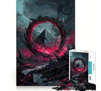 Vortex Rebirth Puzzle 1000 Pièces Adultes Jeu de réflexion Amusant Technologie de découpe Laser avancée Défi divertissant pour Passer Le Temps (50x75cm)