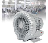 Vortex Souffleur à anneau pour étangs à poissons et utilisation industrielle, pompe à vide centrifuge 220 V/380 V, ventilateur d'échappement d'atelier régénératif 1,5 kW, extracteur d'air efficace