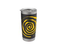 Vortex/Spirale - Symbole Mystique VINTAGE Encre 3 Gobelet isotherme en acier inoxydable double paroi