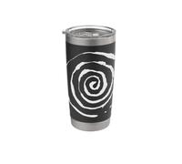 Vortex/Spirale - Symbole Mystique VINTAGE Encre Gobelet isotherme en acier inoxydable double paroi