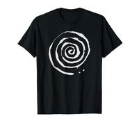 Vortex/Spirale - Symbole Mystique Vintage Encre T-Shirt Graphique avec Valeur