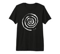 Vortex/Spirale - Symbole Mystique Vintage Encre T-Shirt Haut de Gamme