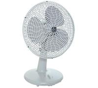 Vortice Table 60610, Silencieuse Et Puissante, 90 °, Pivotante, Diam.30 cm, Gordon 30, Gris Clair, 230 V, Blanc, 35 W
