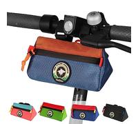 Vortika Sac de Guidon de vélo, Panier Avant de vélo, Sac de vélo étanche, Petit Sac de Guidon de vélo pour garçons, Filles, Enfants, Hommes et Femmes (Violet + Marron)