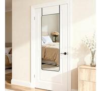 Vortisys Miroir sur Pied & Mural 120x40cm, Grand Miroir Pleine Longueur avec Verre Sécurité et Cadre Aluminium, Design Arche pour Chambre, Salon et Entrée