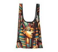 Vortithora Ancient-Egyptian-Art-God Sac de courses pliable réutilisable Sac d'épicerie portable pour un usage quotidien