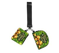Vortithora Augenstern Shining-Clover-St.Patrick'S Portefeuille à 2 pochettes avec dragonne et fermeture éclair