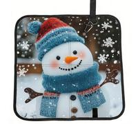 Vortithora Coussin de siège de stade pliable en forme de bonhomme de neige - Imperméable et portable - Petit tapis de camping pour camping, voyage, sports de plein air