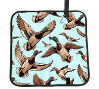 Vortithora Flying-Mallard-Ducks Coussin de siège de stade pliable imperméable et portable Petit tapis de camping pour camping, voyage, sports de plein air événements