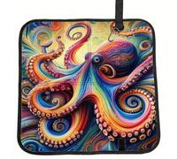 Vortithora Inkfish Coussin de siège de stade pliable Motif tentacules Multicolore