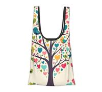 Vortithora Love-Tree-Birds Sac à provisions pliable réutilisable Sac d'épicerie portable pour un usage quotidien