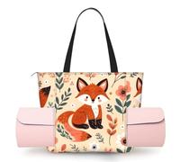 Vortithora Luck-Cute-Fox Sac fourre-tout pour tapis de yoga