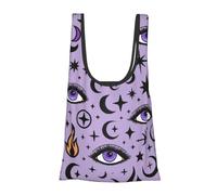 Vortithora Mystical Evil Eye Sac à provisions réutilisable pliable Sac d'épicerie portable pour un usage quotidien