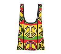 Vortithora Peace-Sign Sac à provisions pliable réutilisable Sac d'épicerie portable pour usage quotidien