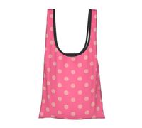 Vortithora Petit sac à provisions classique à pois, réutilisable, pliable, sac d'épicerie portable pour un usage quotidien