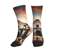 Vortithora Remember-The-Alamo-Texas Athletic Crew Chaussettes pour homme et femme Chaussettes de sport confortables Convient aux pointures 36-45 pour l'entraînement quotidien