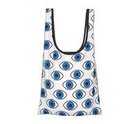 Vortithora Sac à provisions pliable et réutilisable en forme de larme contre le mauvais œil, sac d'épicerie portable pour un usage quotidien