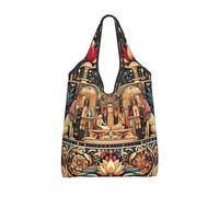 Vortithora Sac de courses pliable en forme de sphinx égyptien, réutilisable, sac de courses étanche