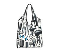 Vortithora Sac de courses pliable réutilisable pour barbier et ciseaux