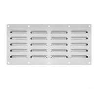 Vortiva 1 panneau d'aération en acier inoxydable pour barbecue feu cuisine | Acier inoxydable 304, résistant à la rouille, taille 34,3 x 13,34 cm, convient aux foyers en maçonnerie et cuisines