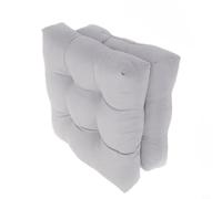 Vortiva Lot de 2 coussins touffetés pour chaise d'extérieur 48,3 x 48,3 cm | Tissu en polyester, rembourrage en coton PP élastique 15D, support dorsal touffeté, convient aux chaises en rotin et bois