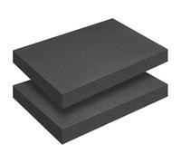 Vortix Lot de 2 inserts en mousse Noir 400 x 300 x 50 mm