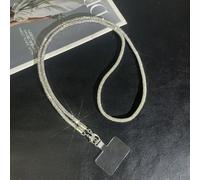vortixia Chaîne à bandoulière en Strass pailleté pour téléphone Portable, Cordon de Suspension Long, Corde pour téléphone Portable, chaîne Anti-Chute