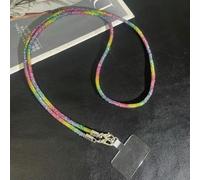 vortixia Chaîne à bandoulière en Strass pailleté pour téléphone Portable, Cordon de Suspension Long, Corde pour téléphone Portable, chaîne Anti-Chute