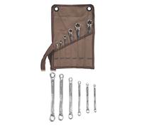 Vorx Clés Torx Lot de 6 clés à double extrémité E6 à E24 Forgé Chrome Vanadium Forgé Livré dans un portefeuille de rangement en toile lourde
