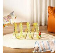 Voryzel Cat Tunnel, Vorylix Cat Toy, Voryzel Spiral Cat Tunnel with Wear and Bite Resistant,Vorylix Cat Toy, Folded Cat Tunnel Spiral Tunnel Toy S Type Large (#D)