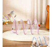Voryzel Cat Tunnel, Vorylix Cat Toy, Voryzel Spiral Cat Tunnel with Wear and Bite Resistant,Vorylix Cat Toy, Folded Cat Tunnel Spiral Tunnel Toy S Type Large (#C)