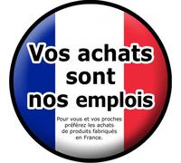 Vos Achats Sont Nos Emplois "Fabrication Française" - 5cm - Sticker/Autocollant