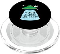 Vos Leaders sont Fous (déclaration OVNI Alien Amusant) PopSockets PopGrip pour MagSafe
