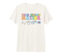 Vos Mots comptent l'art de la Communication T-Shirt Haut de Gamme
