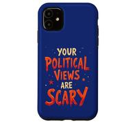 Vos opinions politiques sont effrayantes, drôles de jeu de mots d'Halloween Coque pour iPhone 11