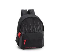 VOS Sac à dos d'écolier pour garçons et filles avec compartiment principal, poche avant zippée, poche latérale avec haut élastique, bretelles rembourrées et réglables, dos et fond rembourrés